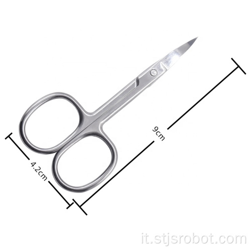 Manicure professionale a forbice per unghie per sopracciglia naso sopracciglia ciglia forbici cuticole pedicure curvo